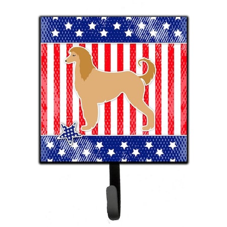Carolines Treasures USA Patriotic Afghan Hound Leash or Key Holder BB3306SH4